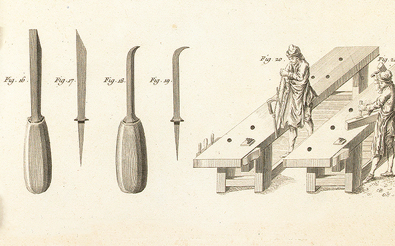 André-Jacob Roubo. L’Art du Menuisier en Meubles (detail). Paris, 1769– 1775. Founder’s Collection