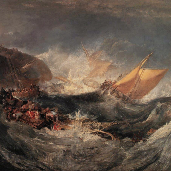 Joseph Mallor William Turner, The Wreck of a Transport Ship, ca. 1810