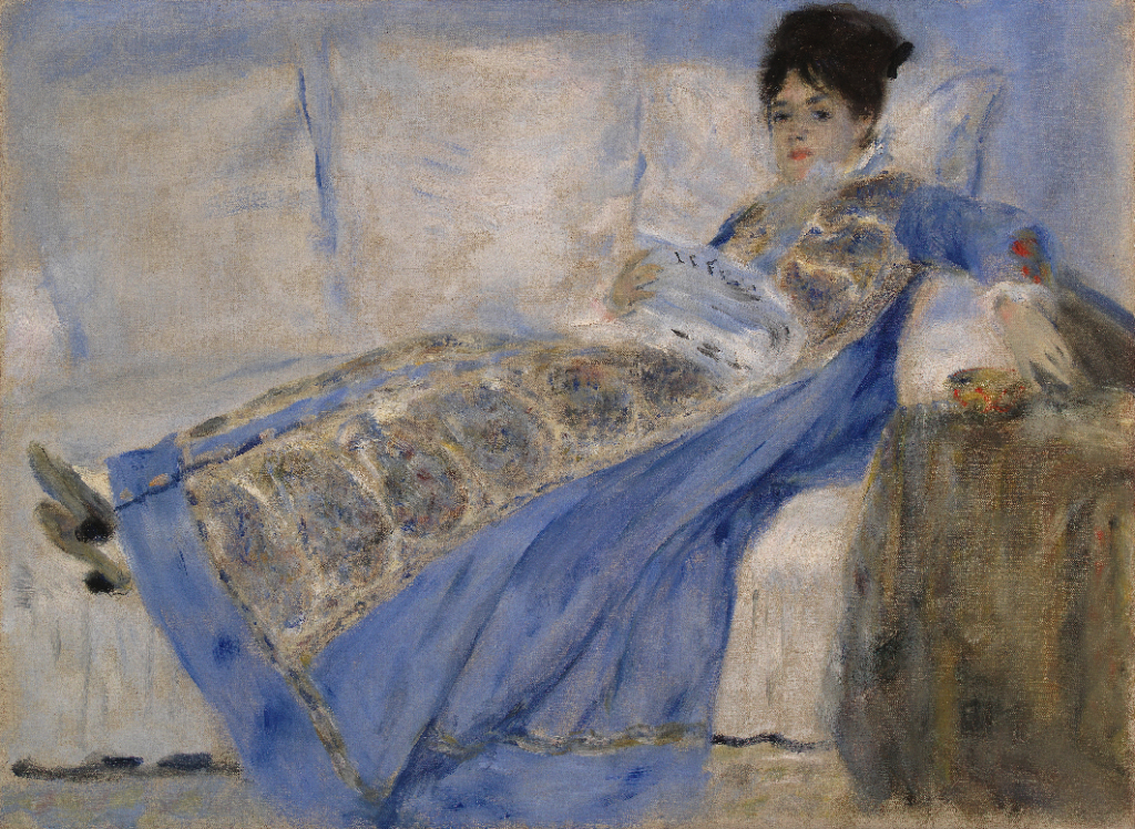 Pierre-Auguste Renoir, ‘Portrait of Madame Claude Monet’, c. 1872-74. Oil on canvas. Founder’s Collection