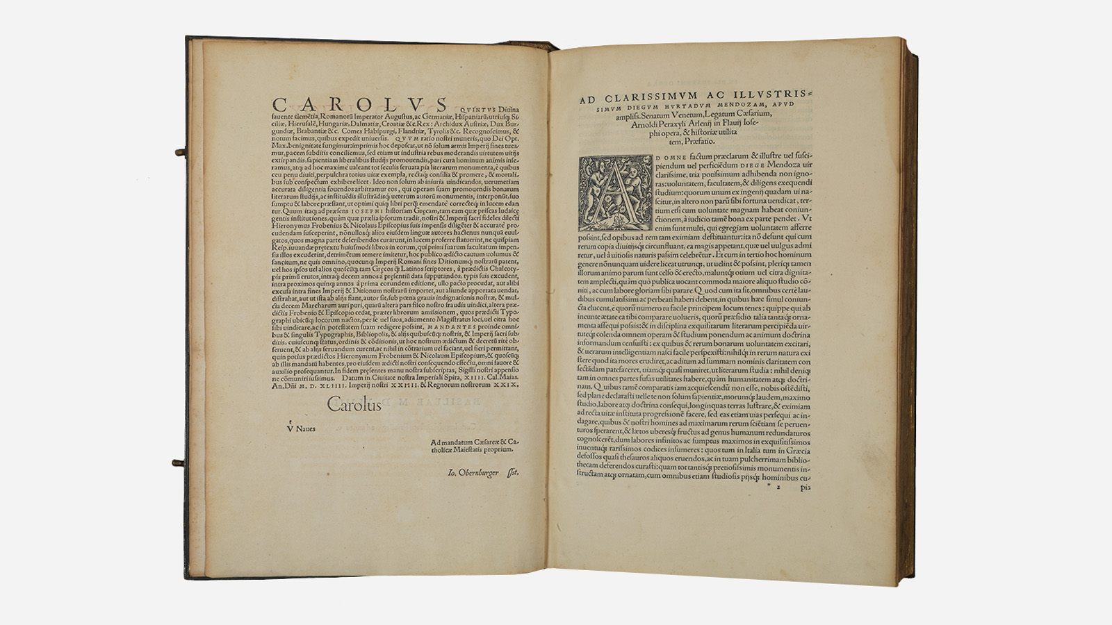 Flavius Josephus, ‘Flavii Josephi Opera’. Basileae [Basel]: Froben, 1544. Printed on paper; copy from the first edition of the complete work by Josephus in Greek. Calouste Gulbenkian Museum