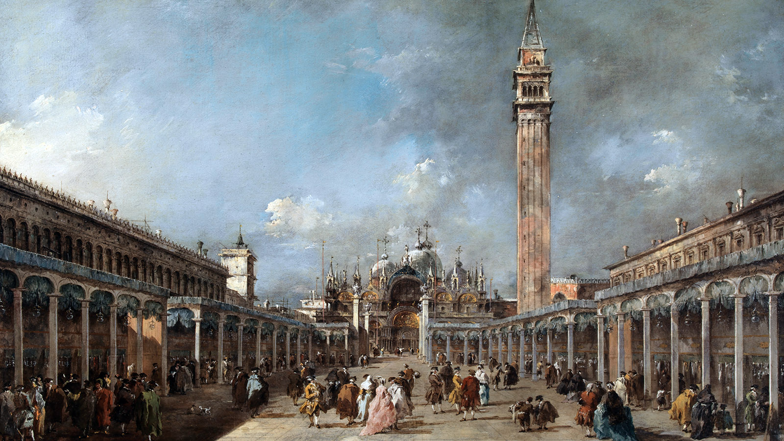 Francesco Guardi, ‘The Feast of Ascension in the Piazza San Marco’. Venice, c. 1775. Oil on canvas. Calouste Gulbenkian Museum, inv. 390.