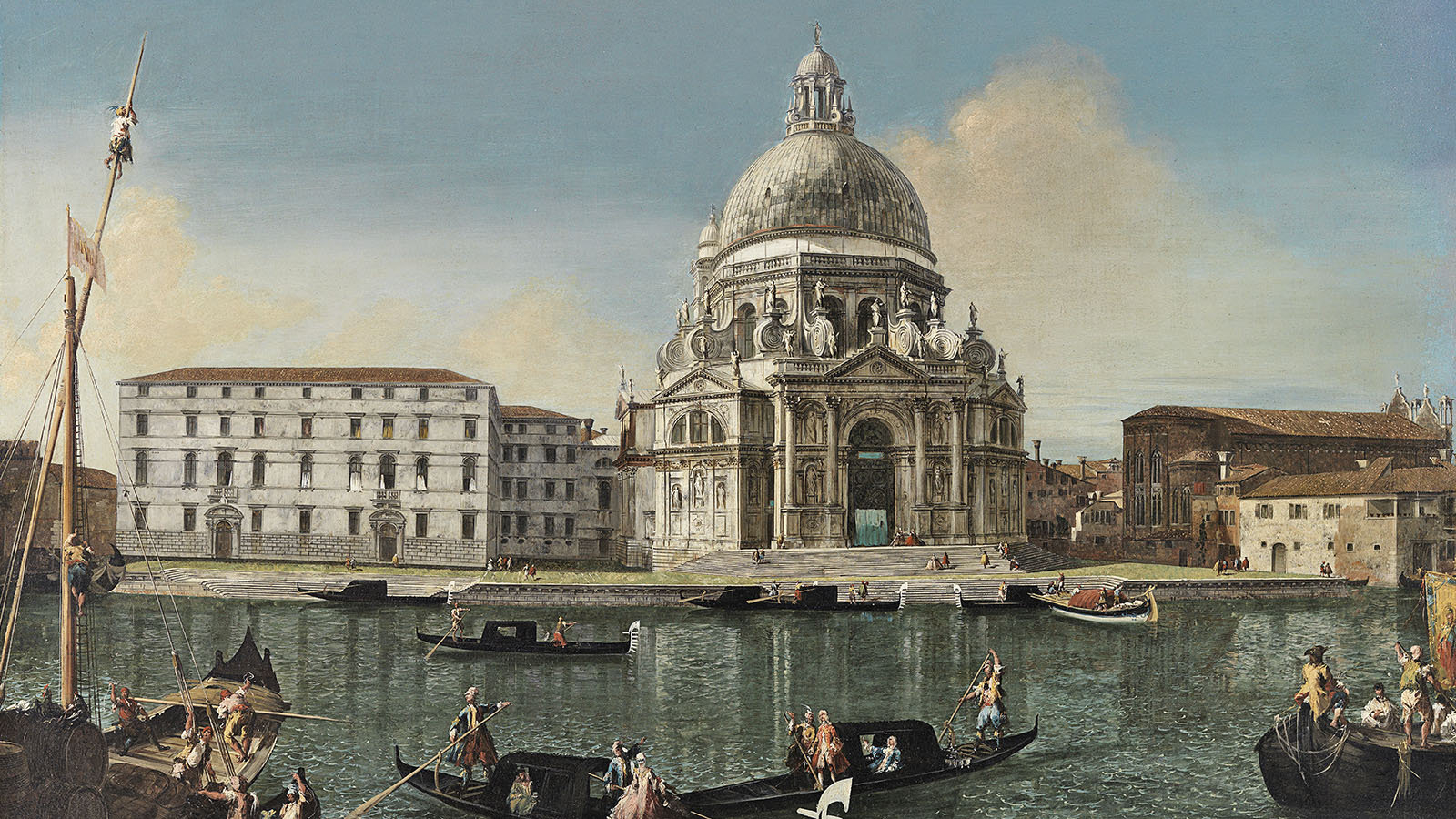 Michele Marieschi, ‘The Grand Canal with Santa Maria della Salute’. Venice, c. 1738-40. Oil on canvas. Museo Nacional Thyssen-Bornemisza, Madrid, inv. 281 (1970.9). © Museo Nacional Thyssen-Bornemisza, Madrid.