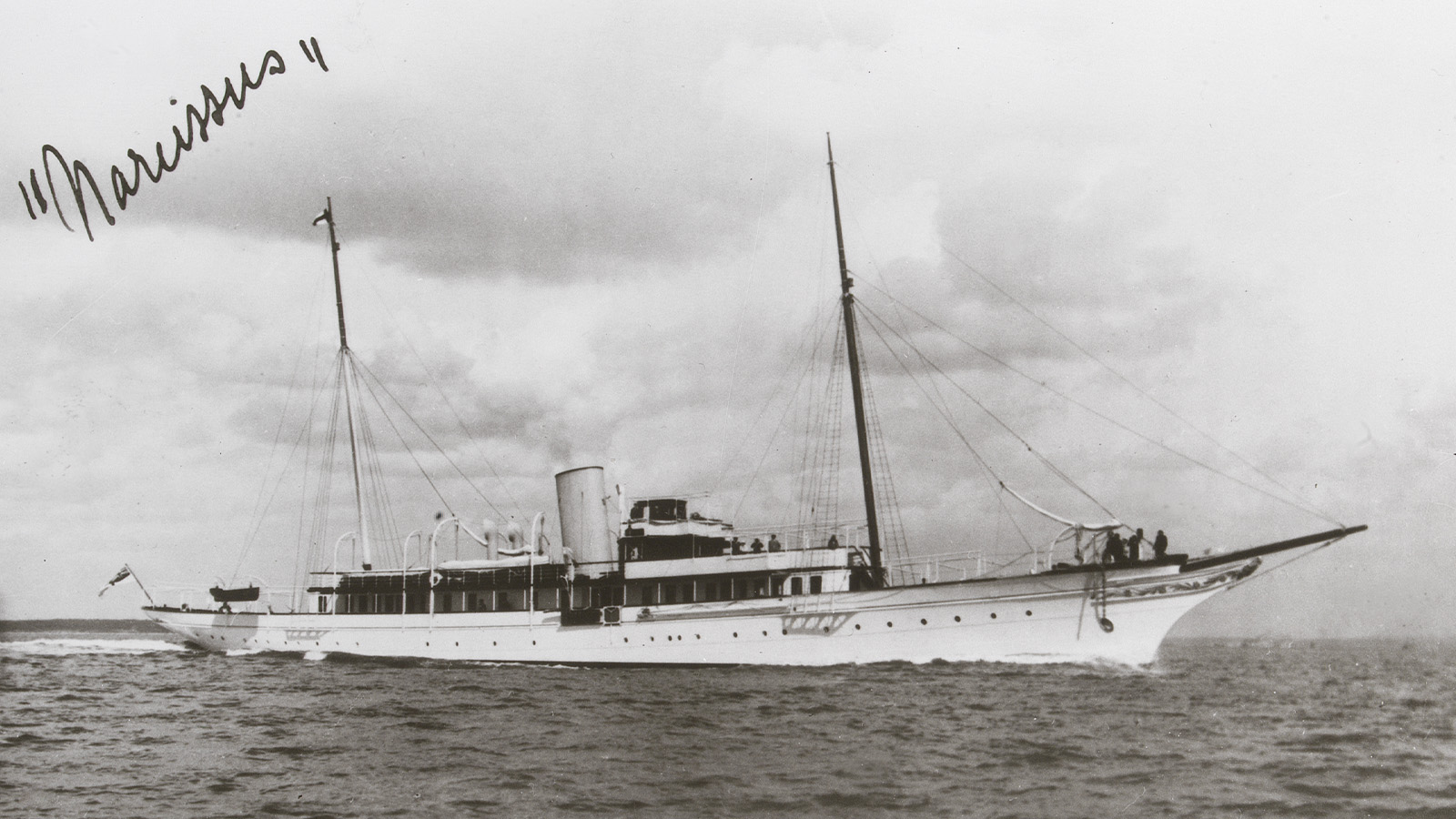 The yacht «Narcissus», on which Calouste Gulbenkian undertook two cruises in the Mediterranean in 1930 and 1932.