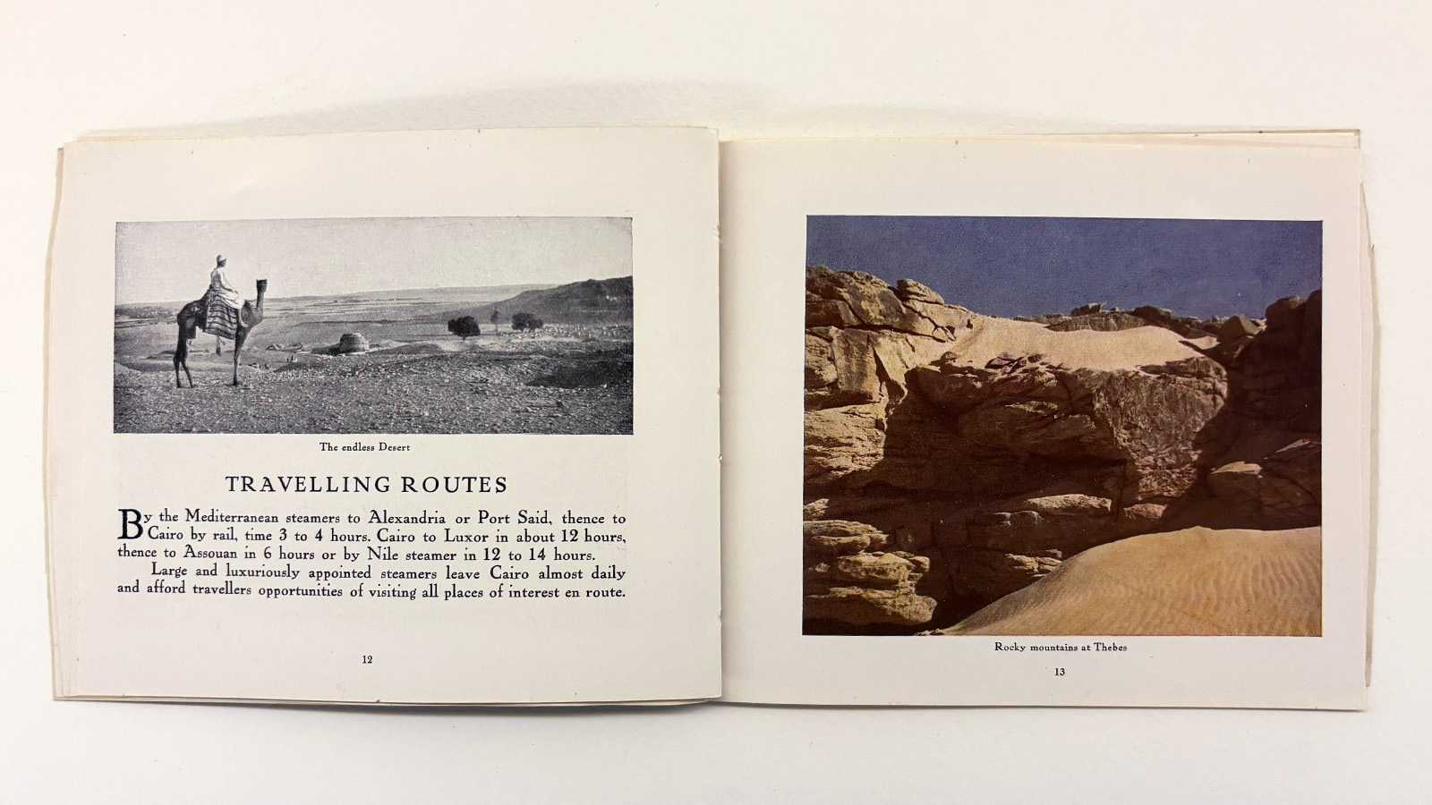 Pages of tourism propaganda: «Upper -Egypt. Luxor and Assouan». Travels & Hotels, 1923-1925.