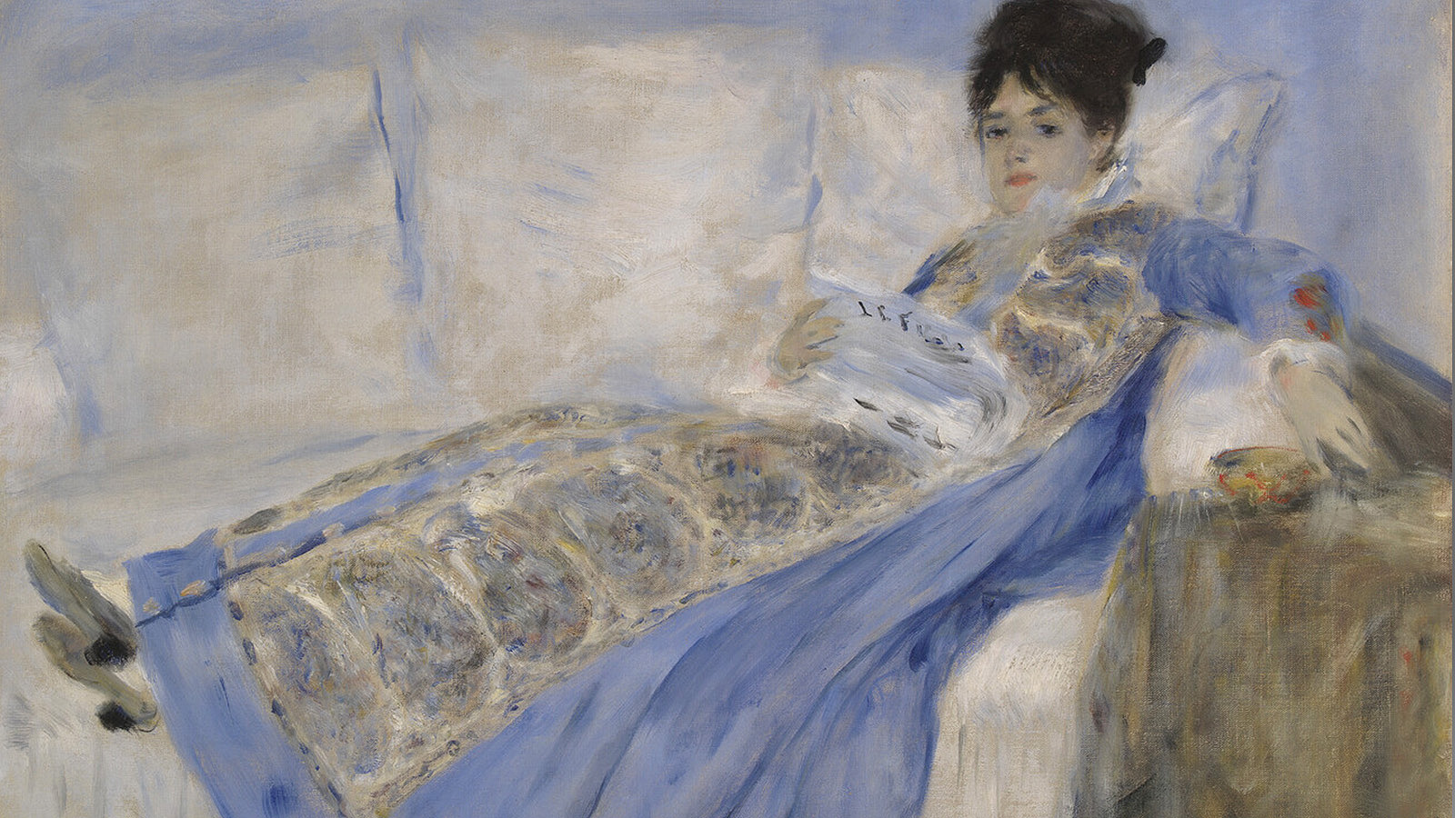 Pierre-Auguste Renoir, ‘Portrait Camille Monet’. France, c. 1874. Oil on canvas. Calouste Gulbenkian Museum