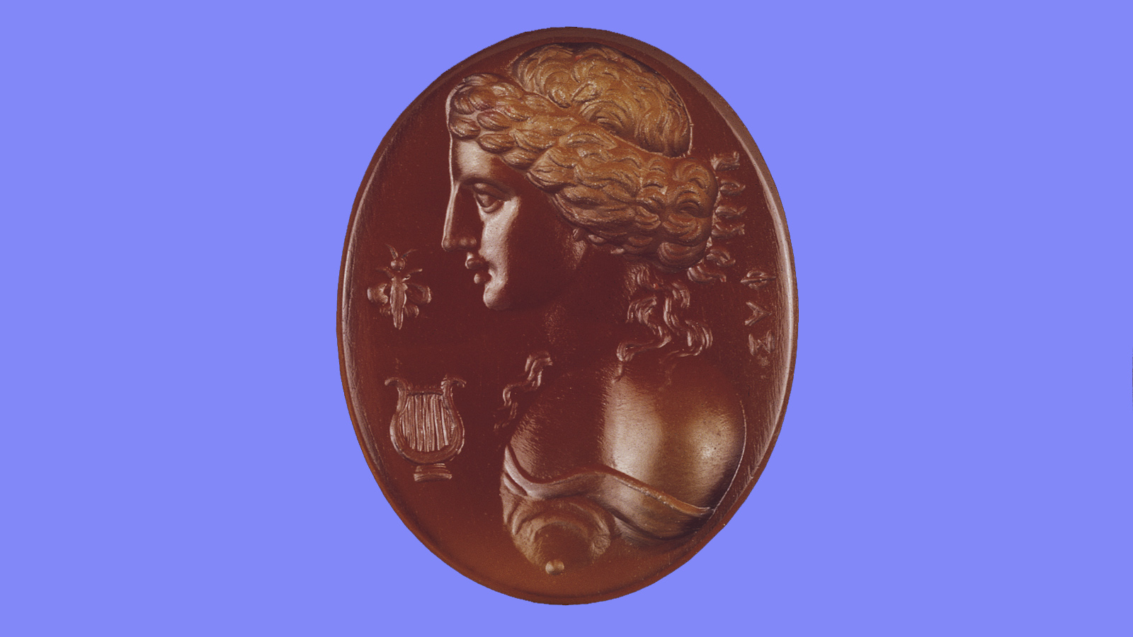 Gem depicting Sappho, 18th century. Calouste Gulbenkian Museum