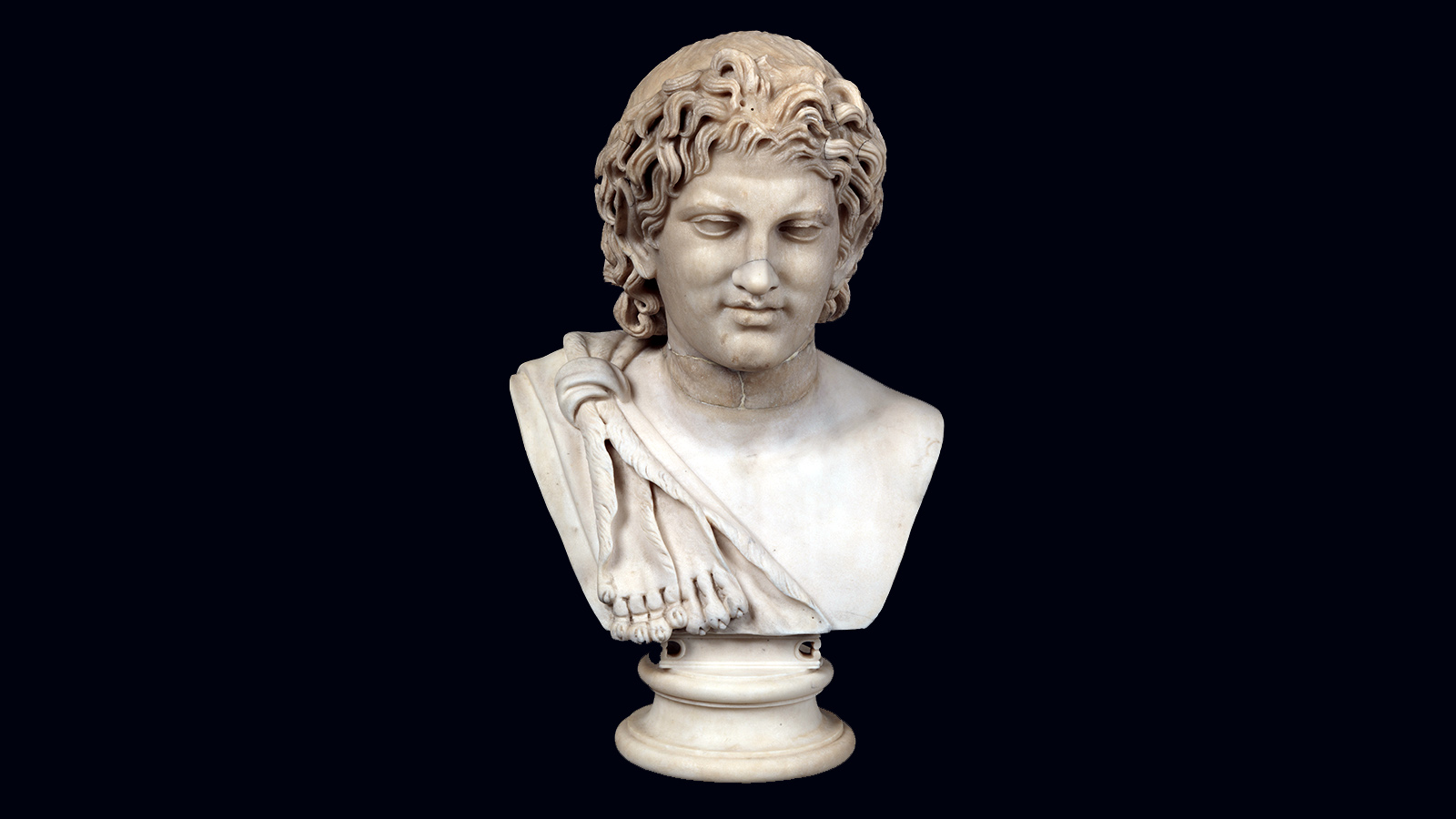 Satyr’s head. Greece, 5th or 4th century BCE. Marble. Calouste Gulbenkian Museum,