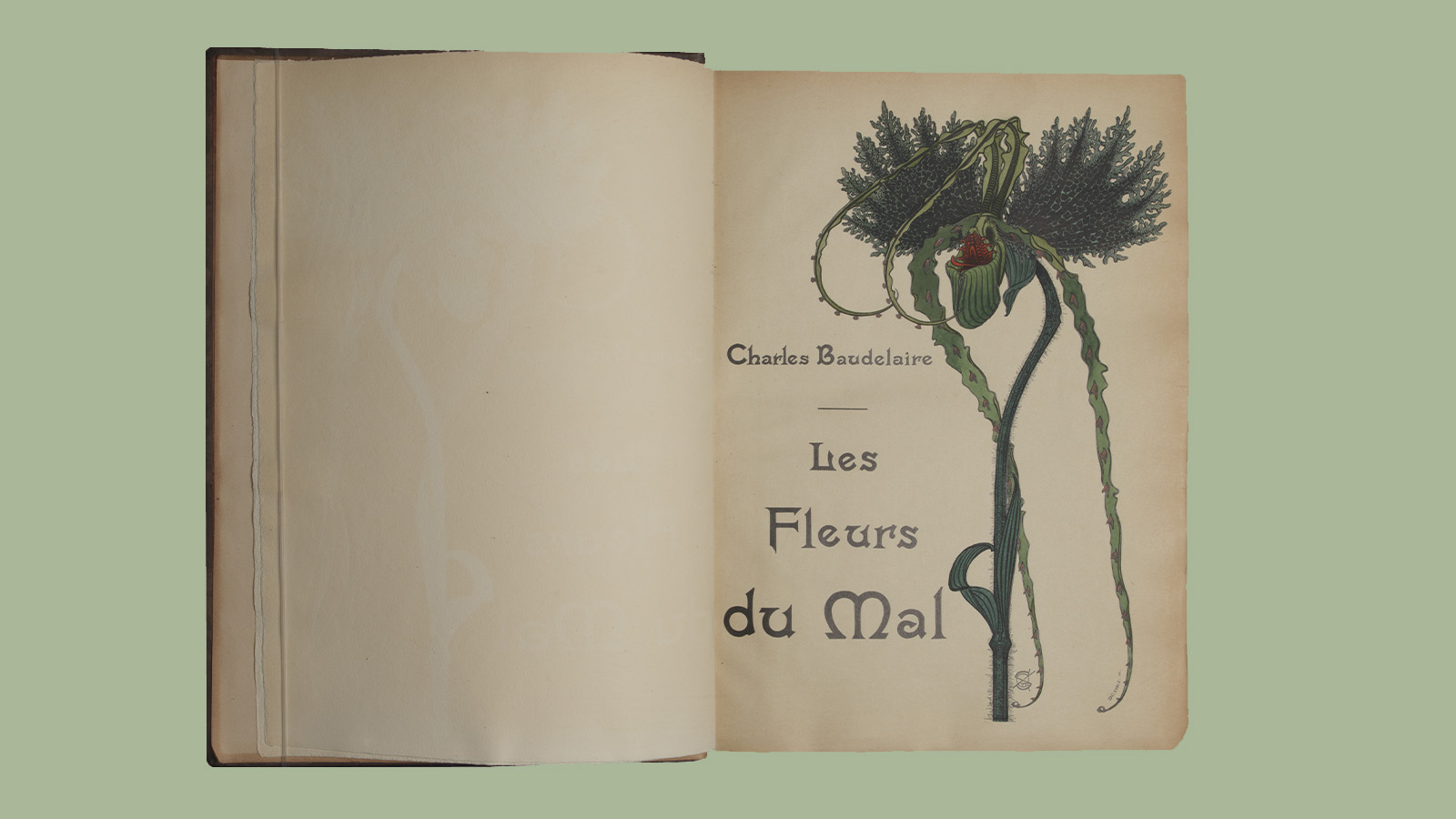 Charles Baudelaire, «Les Fleurs du Mal». Illustrations by Carlos Schwabe. Paris: Charles Meunier, 1900. Calouste Gulbenkian Museum