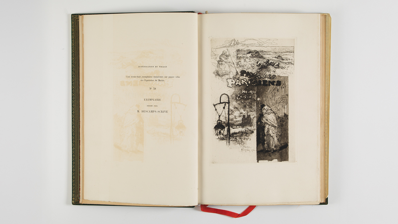 Émile Goudeau, ‘Paysages parisiens. Heures et saisons’. Illustrations by Auguste-Louis Lepère. Paris: Imprimé pour Henri Beraldi, 1892. Calouste Gulbenkian Museum, inv. LM103