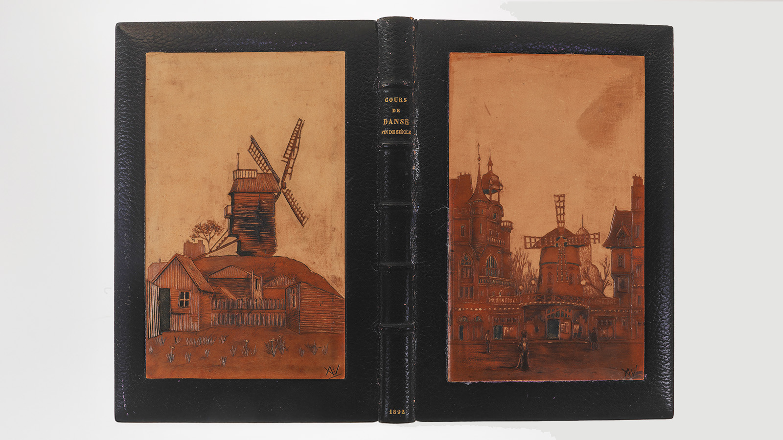 ‘Cours de danse fin de siècle’. Binding by Georges Canape. Paris: E. Dentu, Éditeur, 1892. Calouste Gulbenkian Museum, inv. LM143