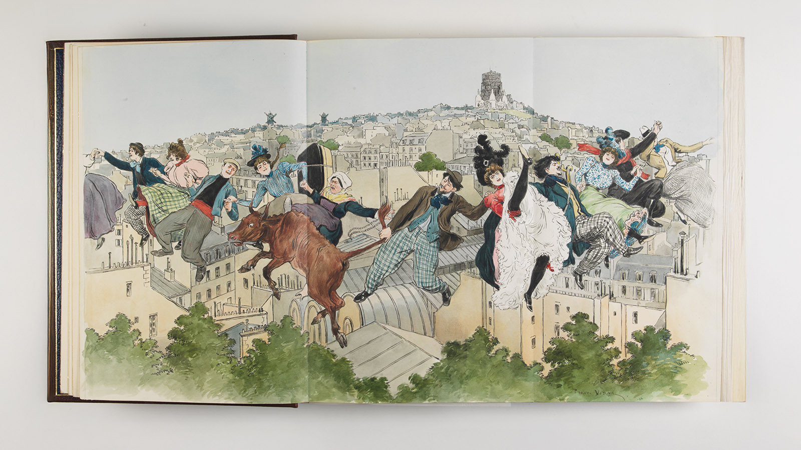 Georges Montorgueil, ‘La vie à Montmartre’. Illustrations by Pierre Vidal. Paris: Librairie artistique - G. Boudet, Éditeur, s.d. (1899). Calouste Gulbenkian Museum, inv. LM395A/B