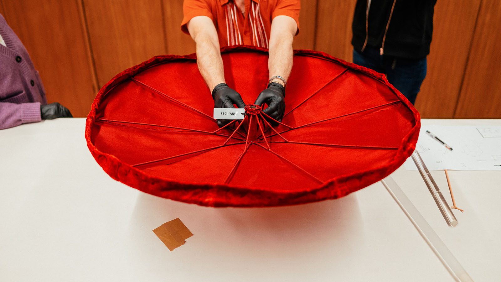 Process of creating the Parasol support structure.
