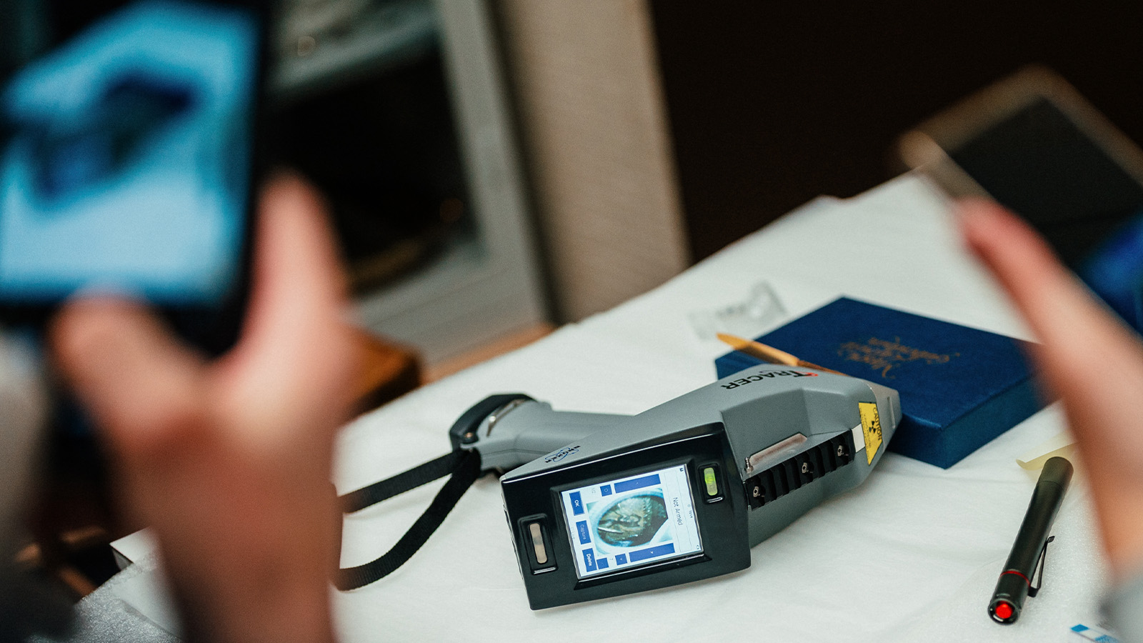 Analysis using EDXRF technology from the Tracer 5G device.