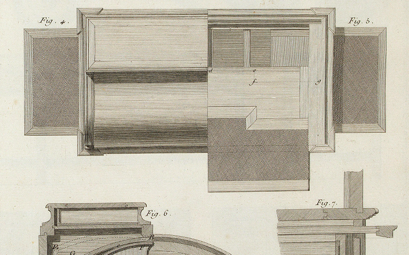 André-Jacob Roubo. L’Art du Menuisier en Meubles (detail). Paris, 1769– 1775. Founder’s Collection