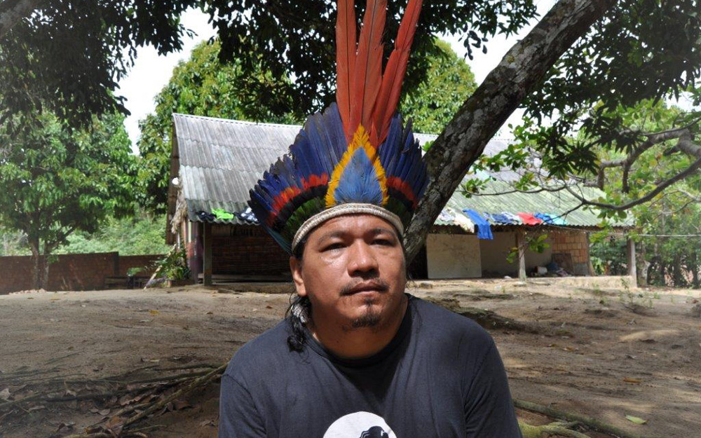 Liderança indigena de Sahu-Epé © SOS Amazonia