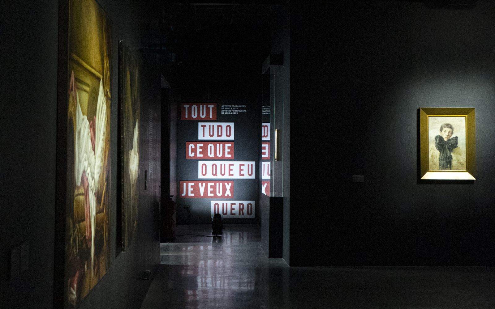Vue from the exhibition "All I Want. Portuguese Women Artists from 1900 to 2020" at CCC OD, Tours, France. March 2022. ©ChangeisgoodParis